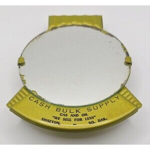 Art Deco Style Advertising Car Visor Mirror Clip Cash Bulk Supply Sisseton Oil